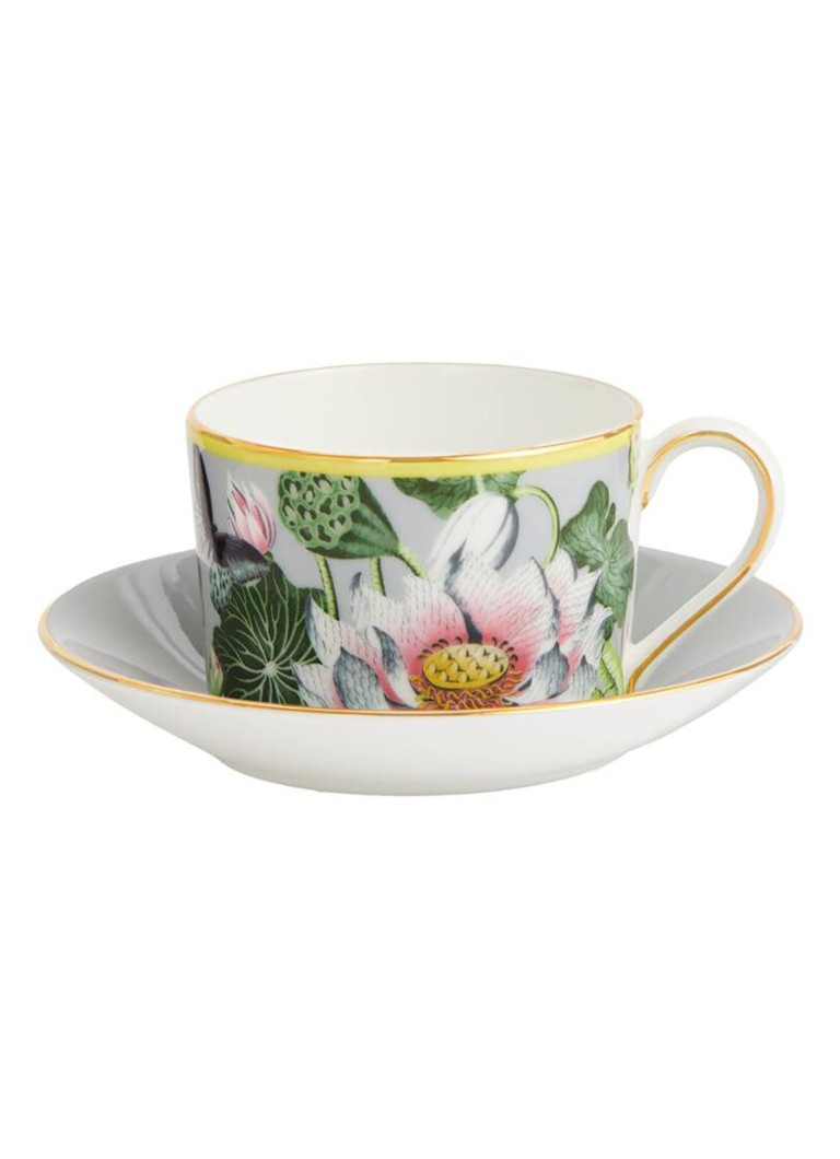 Wedgwood Wonderlust Waterlily kop en schotel 15 cl Lichtgroen - Deal