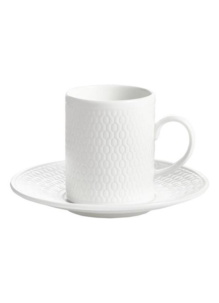 Wedgwood Gio espressokop & schotel 7 cl Gebroken wit - Deal