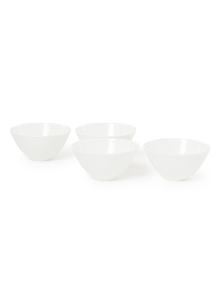 Wedgwood Gio dipschaal 12 cm set van 4 Wit - Deal