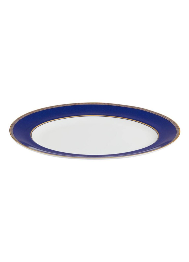 Wedgwood Renaissance serveerschaal 35 cm Royalblauw - Deal