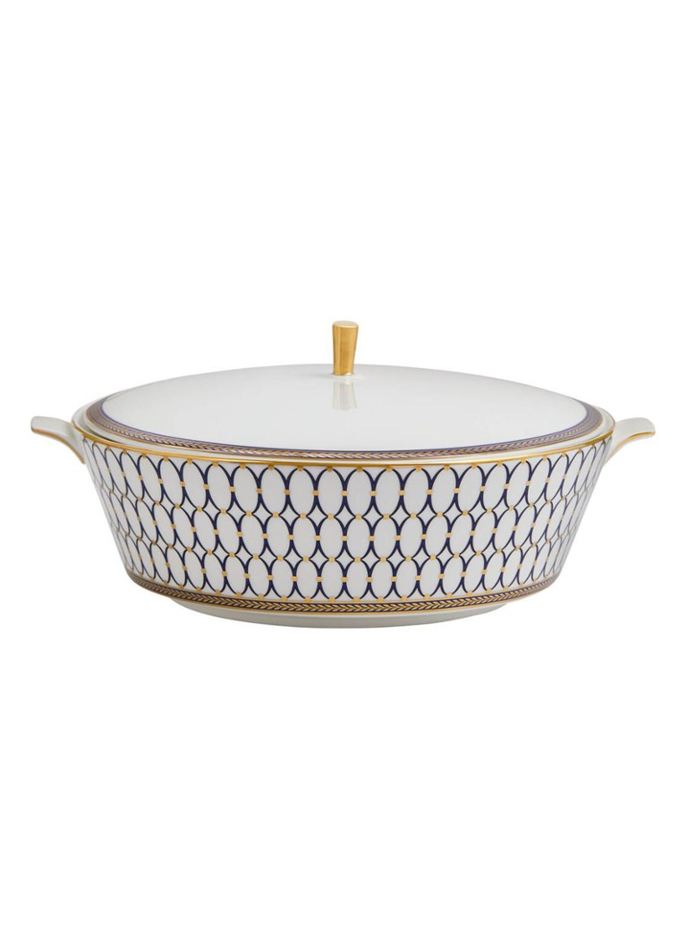 Wedgwood Renaissance Gold terrine met deksel 27 cm Kobaltblauw - Deal