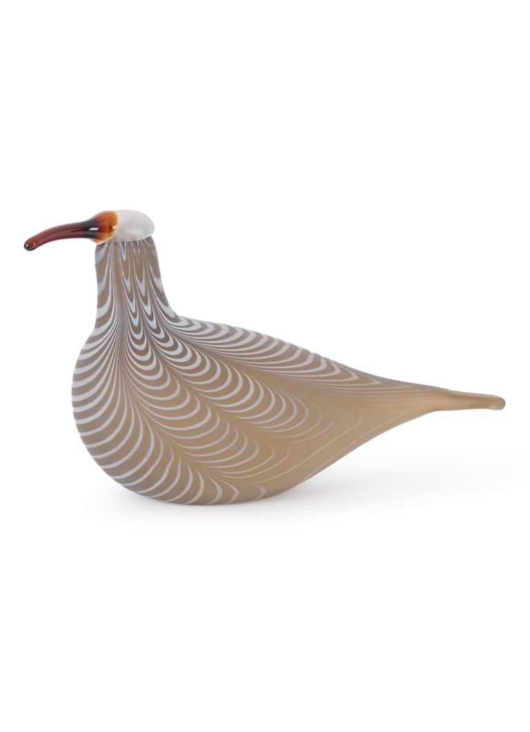Iittala Curlew vogel van glas 35 cm Zand - Deal