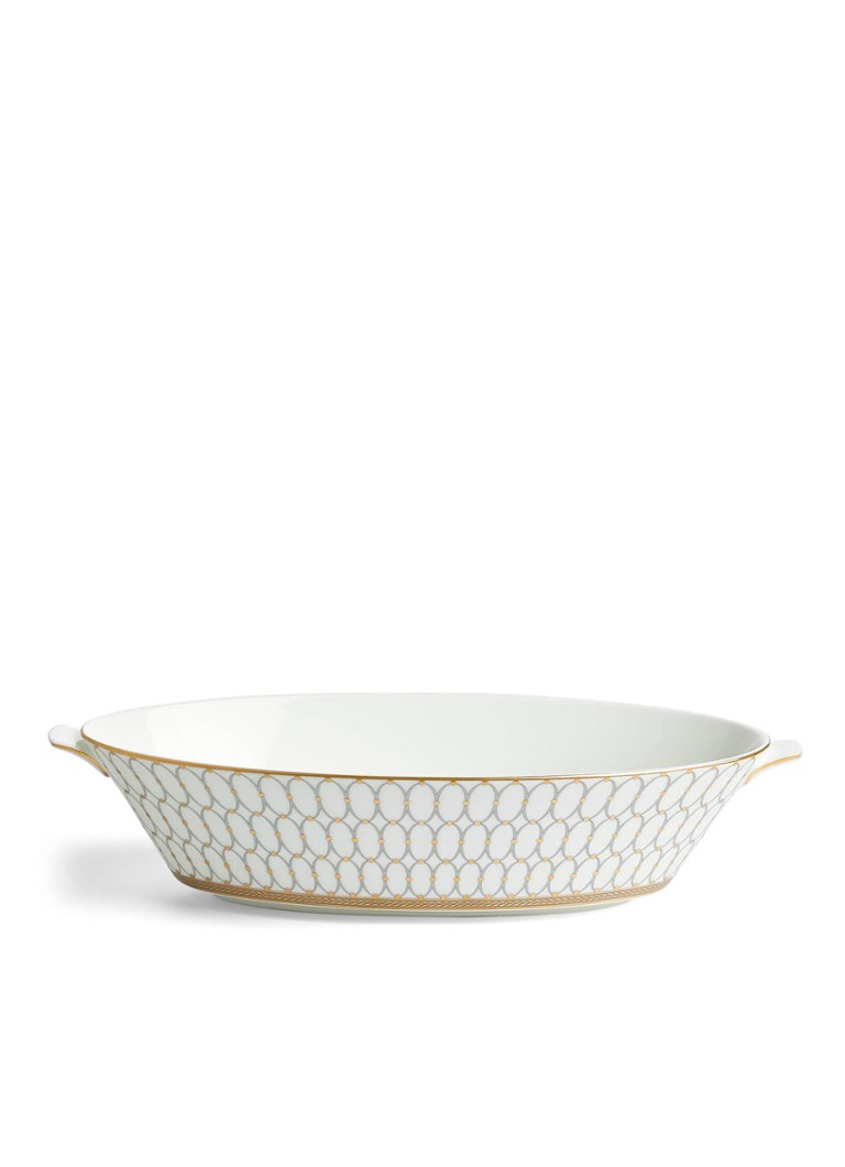 Wedgwood Renaissance Grey serveerschaal 34 cm Wit - Deal