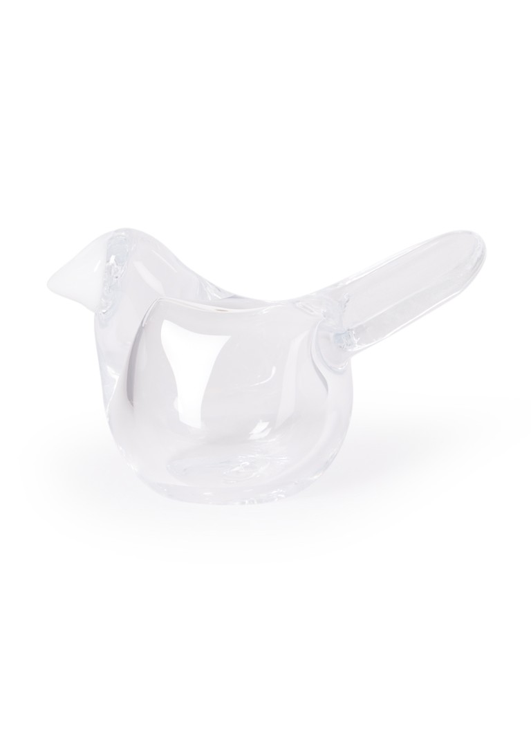 Iittala Birds By Toikka Flycatcher vogel van glas 8 cm Transparant