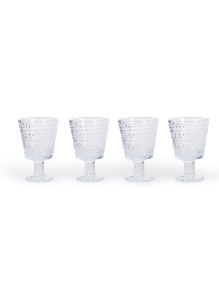 Iittala Kastehelmi drinkglas 26 cl set van 4 Transparant - Deal