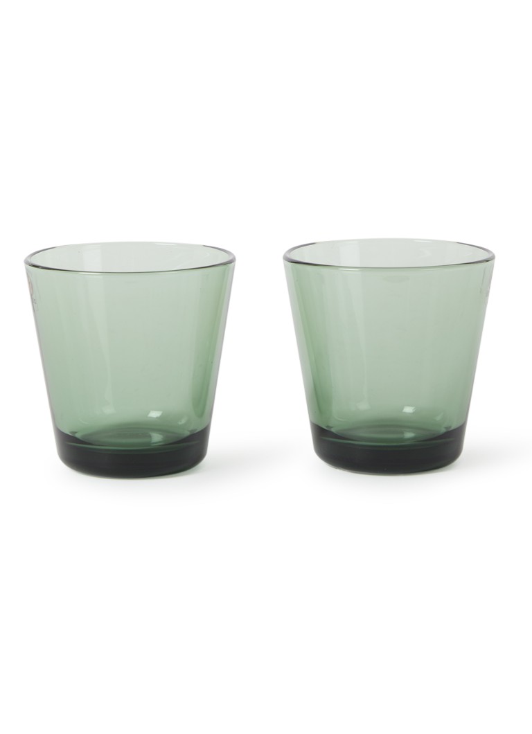 Iittala Kartio drinkglas 21 cl set van 2 Groen - Deal