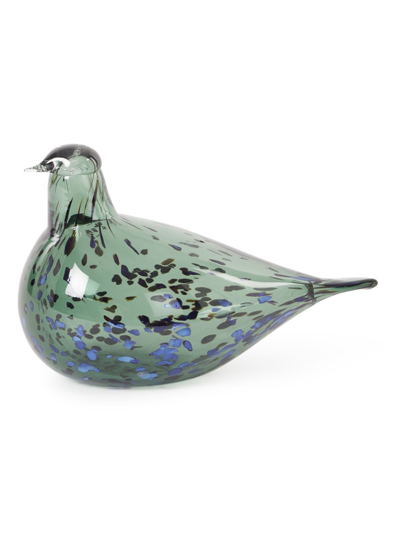 Iittala Birds By Toikka Reed Warbler vogel van glas 13 cm Donkergroen - Deal