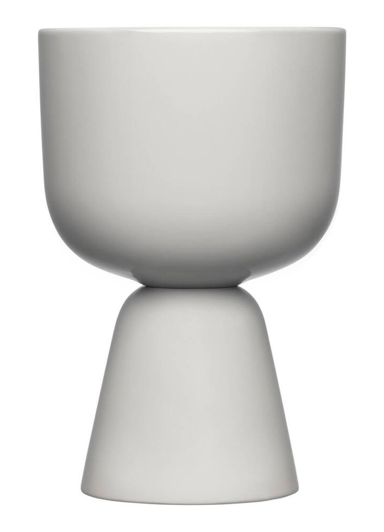 Iittala Napulla bloempot voor binnen Ø12,5 cm Lichtgrijs