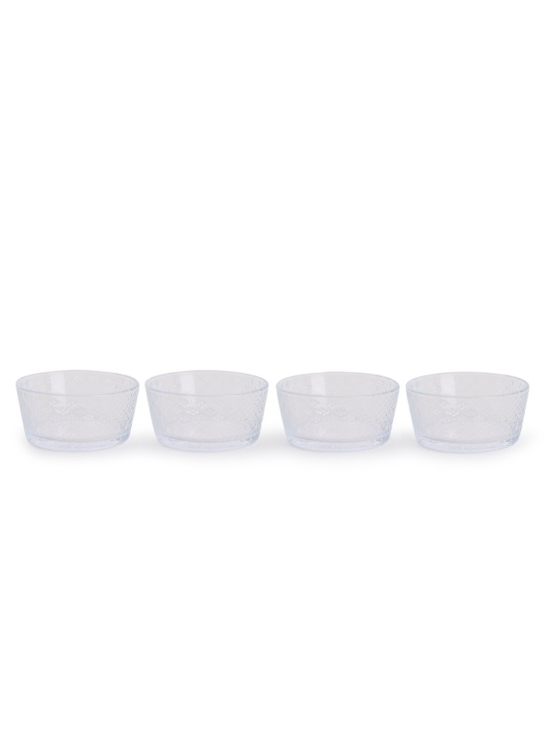 Iittala Tundra kom 10 cm set van 4 Transparant - Deal