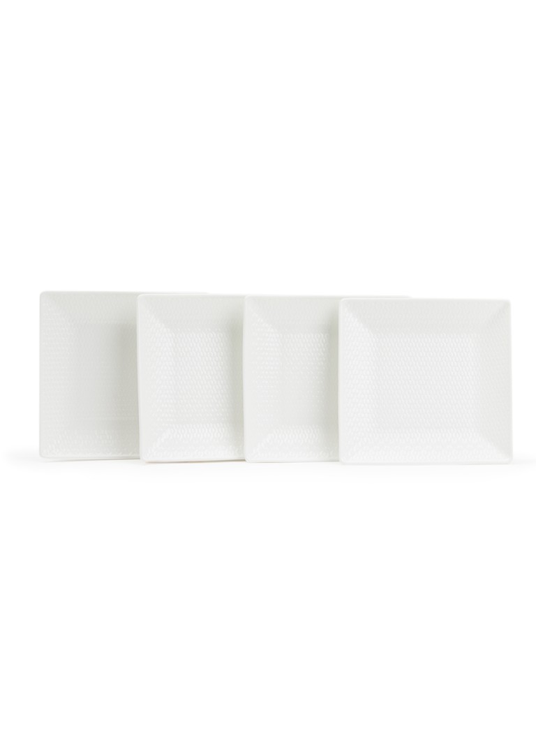 Wedgwood Gio gebaksbordje 14,5 cm set van 4 Wit - Deal