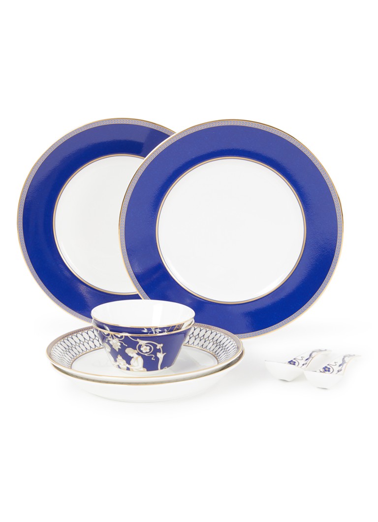 Wedgwood Renaissance Gold serviesset 8-delig Donkerblauw - Deal