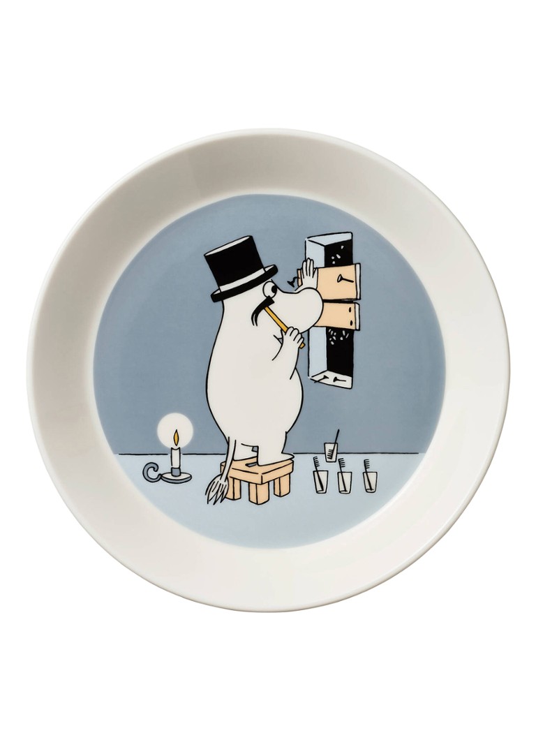Arabia Moomin Moominpappa ontbijtbord 19 cm Grijs - Deal