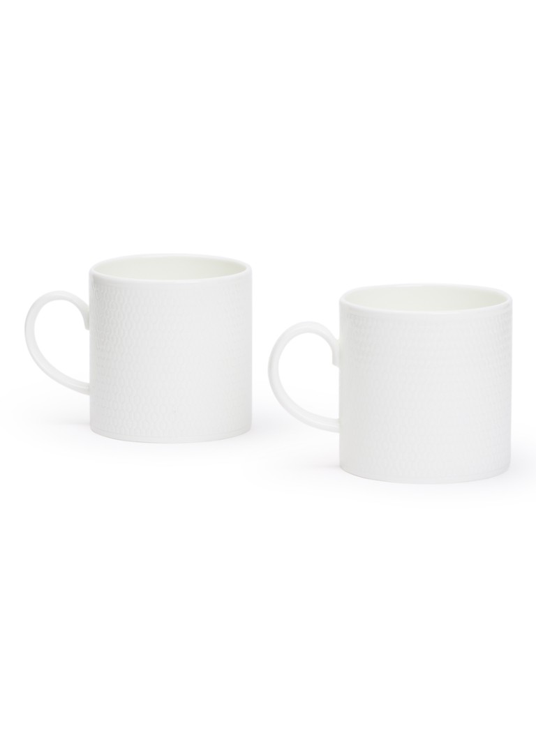 Wedgwood Gio kopje 29,3 cl set van 2 Wit - Deal