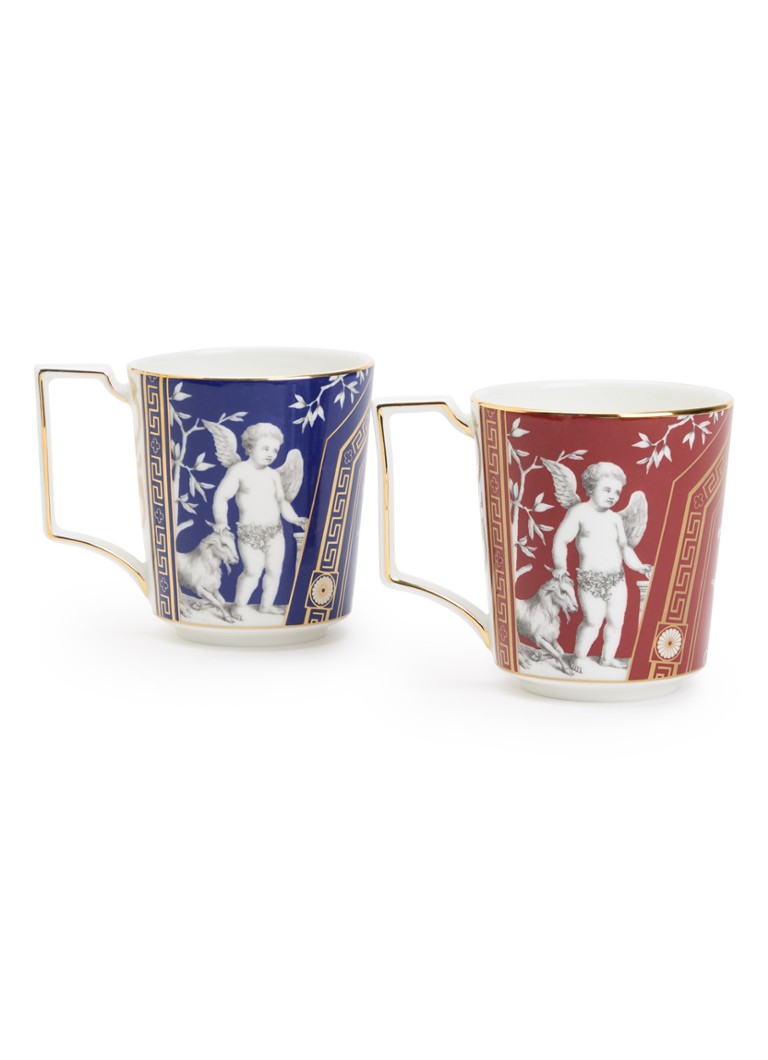 Wedgwood Renaissance Mix kopje 30 cl set van 2 in geschenkdoos Donkerblauw - Deal