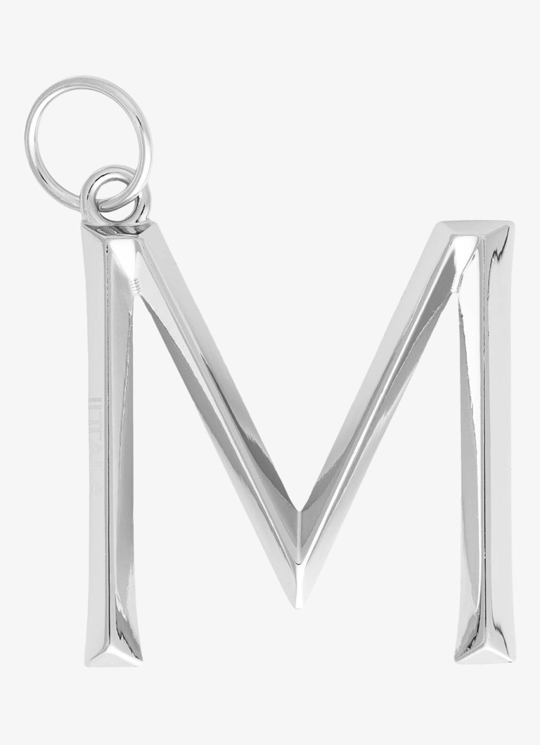 Iittala Dames Letter M tasbedel in de kleur Zilver