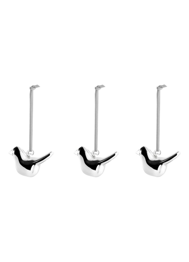Iittala Birds by Toikka kersthanger set van 3 Zilver - Deal