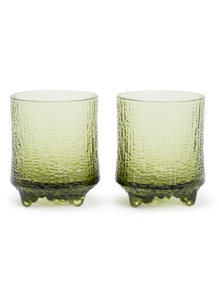 Iittala Ultima Thule drinkglas 20 cl set van 2 Mosgroen