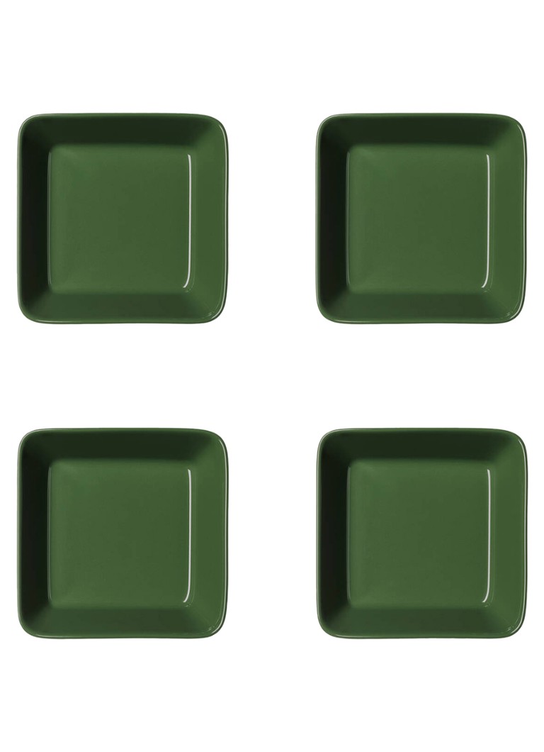 Iittala Teema schaal 12 cm set van 4 Donkergroen - Deal