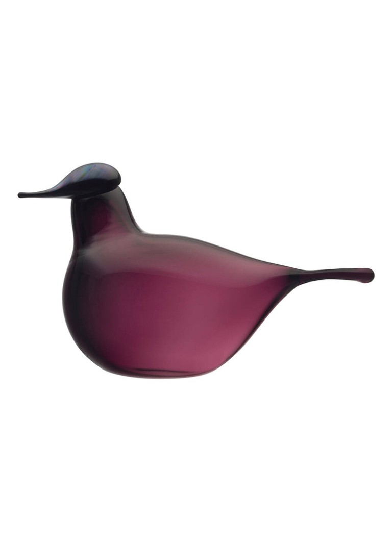 Iittala Birds by Toikka Chiffchaff vogel van glas 13 cm Lila - Deal