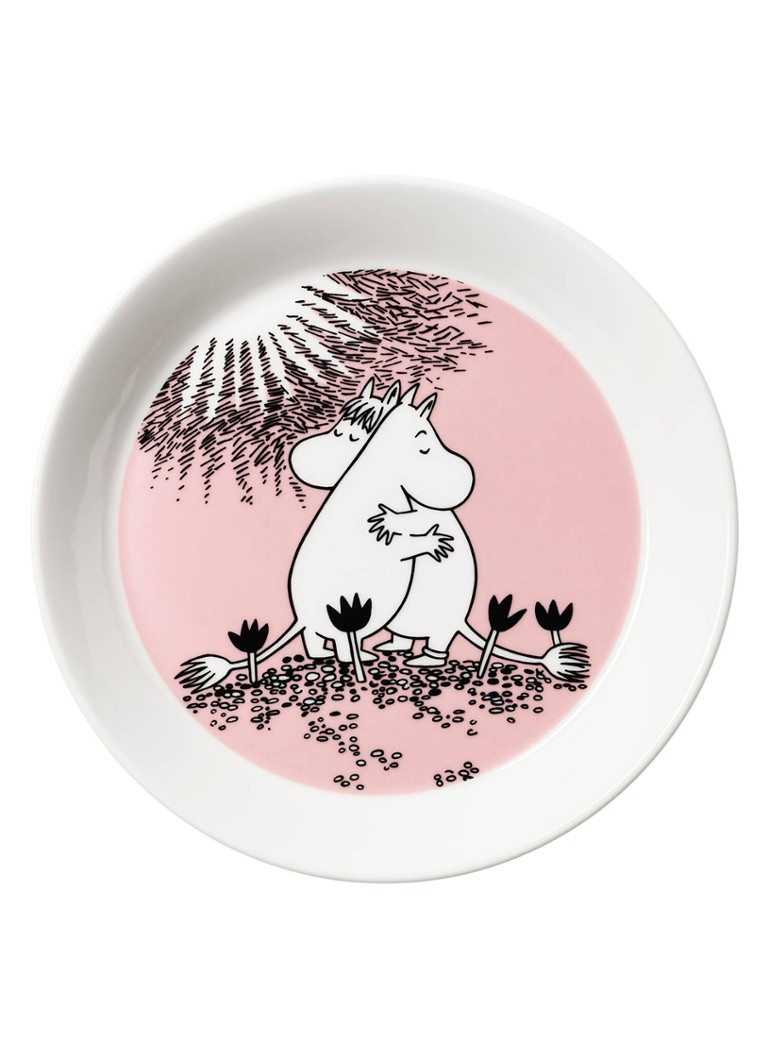 Arabia Moomin Love ontbijtbord 19 cm Lichtroze - Deal