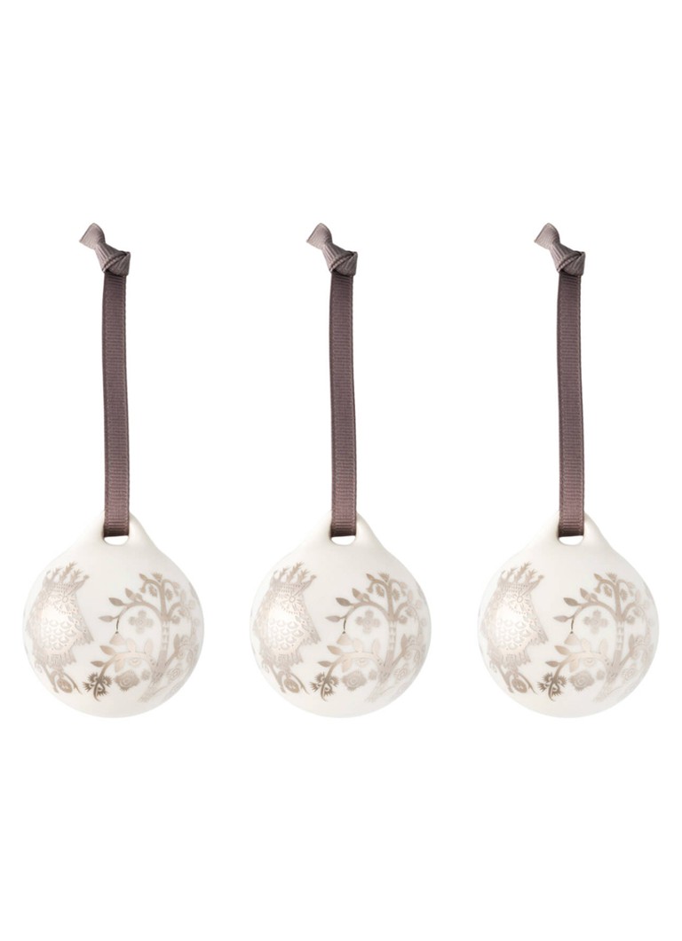 Iittala Taika kerstbal 5 cm set van 3 Zilver - Deal