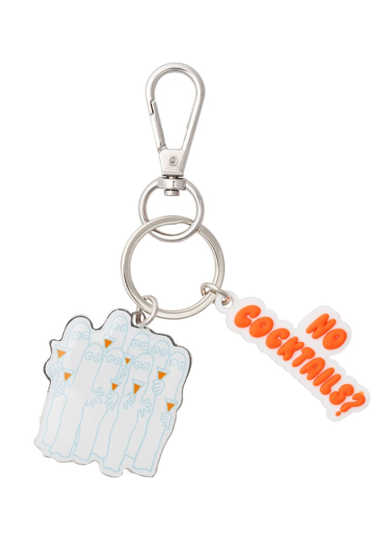 Moomin Arabia Dames Moomin Party Queue sleutelhanger in de kleur Zilver