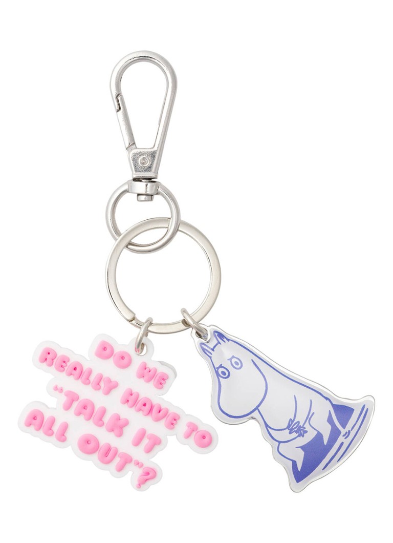 Moomin Arabia Dames Moomin Talk it all Out sleutelhanger in de kleur Zilver