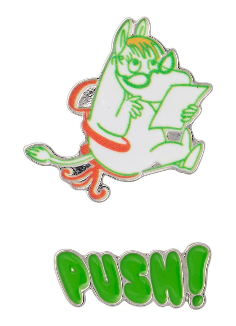 Moomin Arabia Dames Moomin Boss Lady broche set van 2 in de kleur Groen