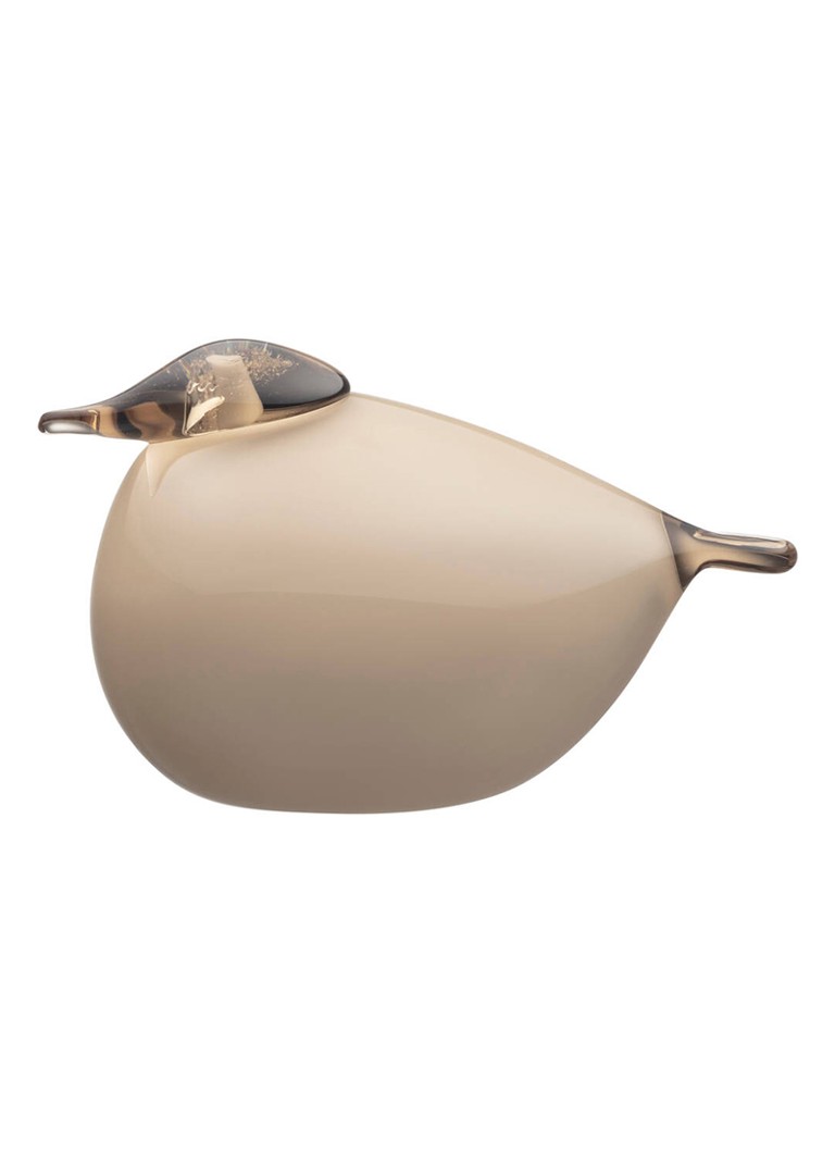 Iittala Kuulas vogel van glas 14 x 9 cm Beige - Deal