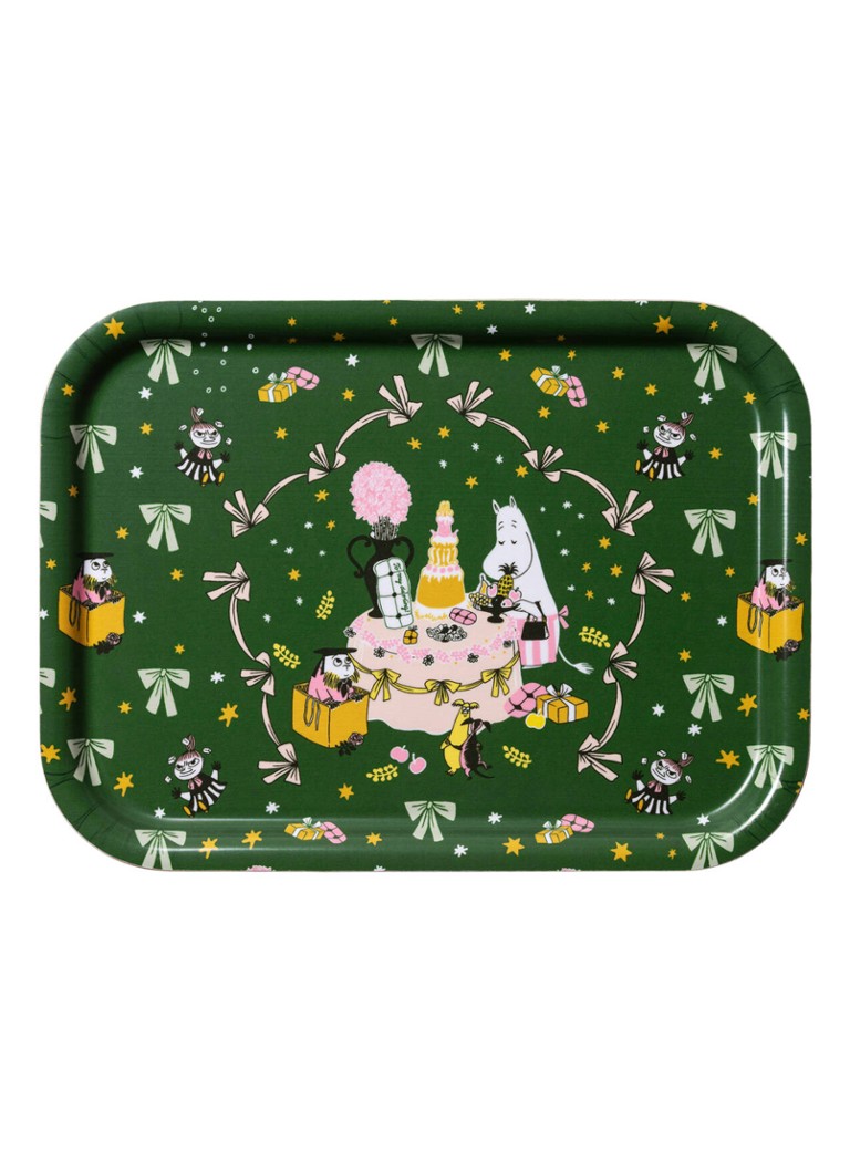 Moomin Arabia Moomin Gift of Love dienblad 27 x 20 cm Donkergroen - Deal