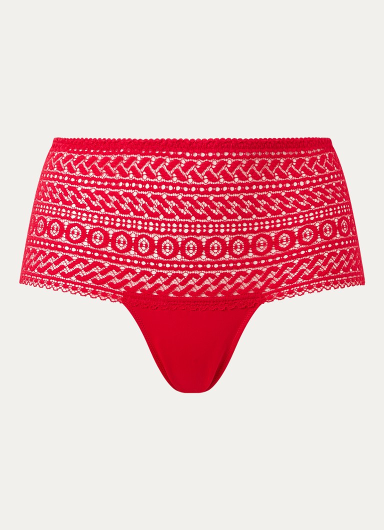 PrimaDonna Dames Montara shorty van kant in de kleur Rood