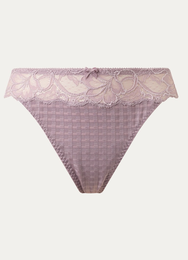 PrimaDonna Dames Madison string met kant in de kleur Lila