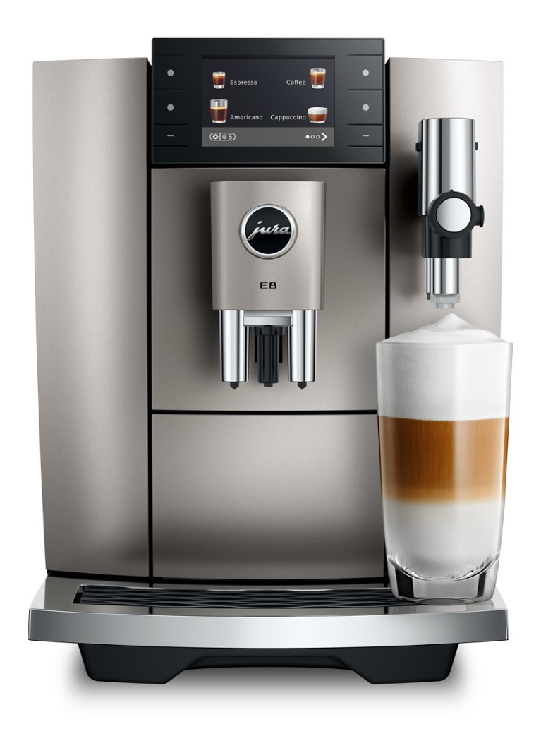 JURA E8 Midnight Silver (ED) volautomatische koffiemachine Zilver - Deal