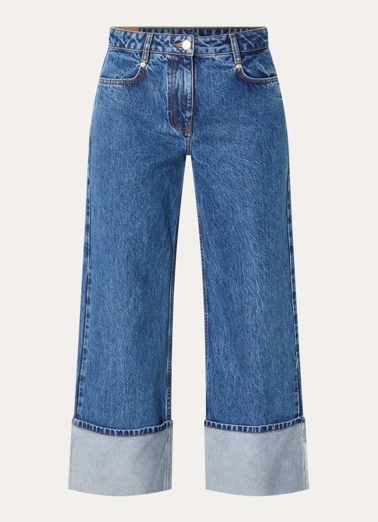 Farm Rio Dames High waist wide leg jeans met medium wassing in de kleur Indigo