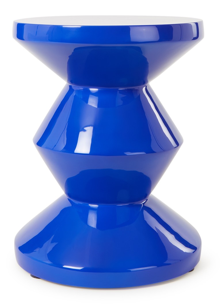 POLSPOTTEN Zig Zag kruk 46 cm Kobaltblauw - Deal