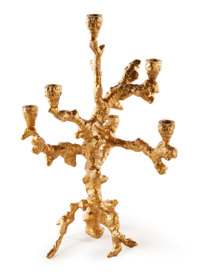 POLSPOTTEN Appelboom kandelaar 53 cm Goud - Deal