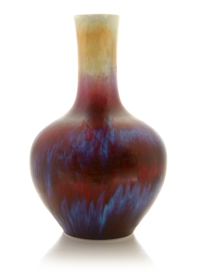 POLSPOTTEN Crazy vaas van porselein 41 cm Bordeauxrood - Deal