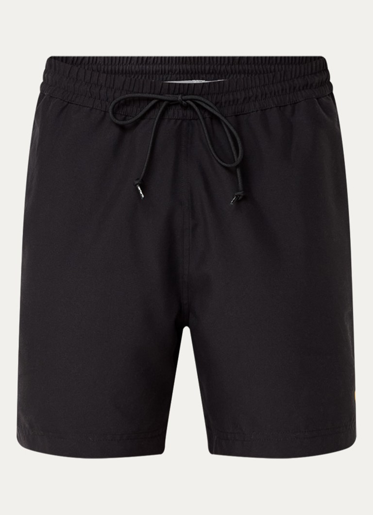 Carhartt WIP Heren Chase zwemshorts met steekzakken en logo in de kleur Zwart, maat: M