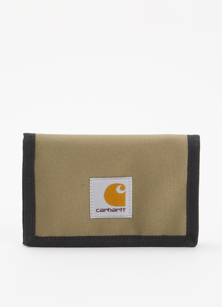 Carhartt WIP Heren Alec portemonnee van canvas in de kleur Mosgroen, maat: OS