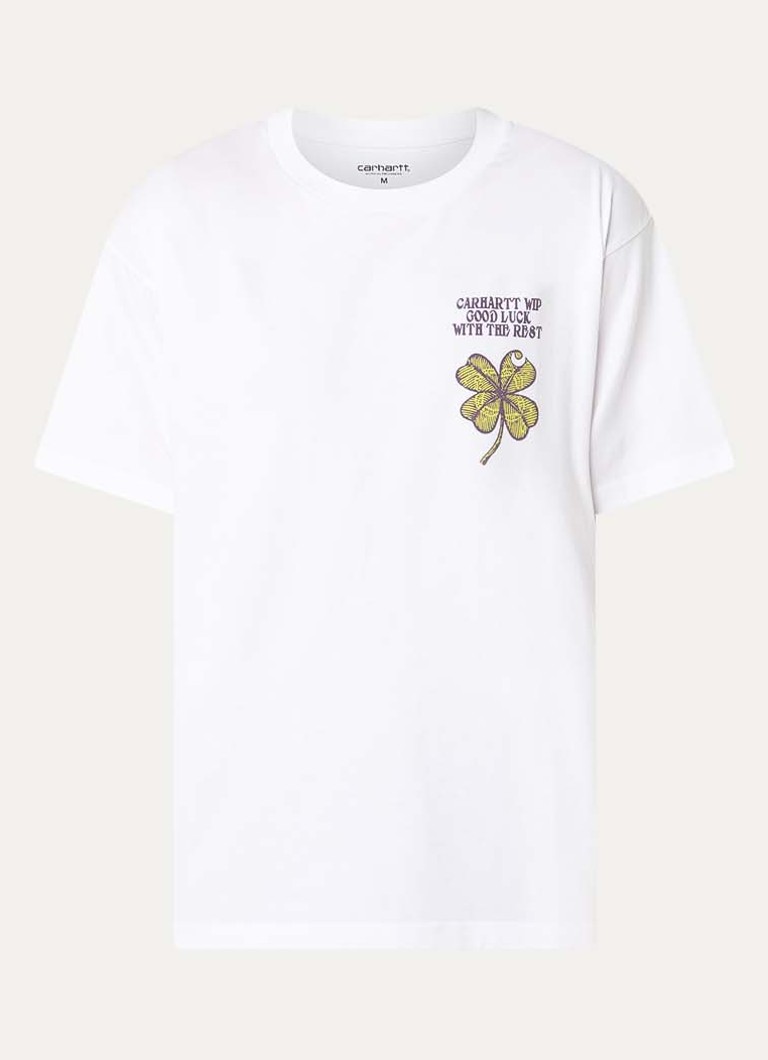 Carhartt WIP Heren Clover T-shirt met print in de kleur Wit, maat: S