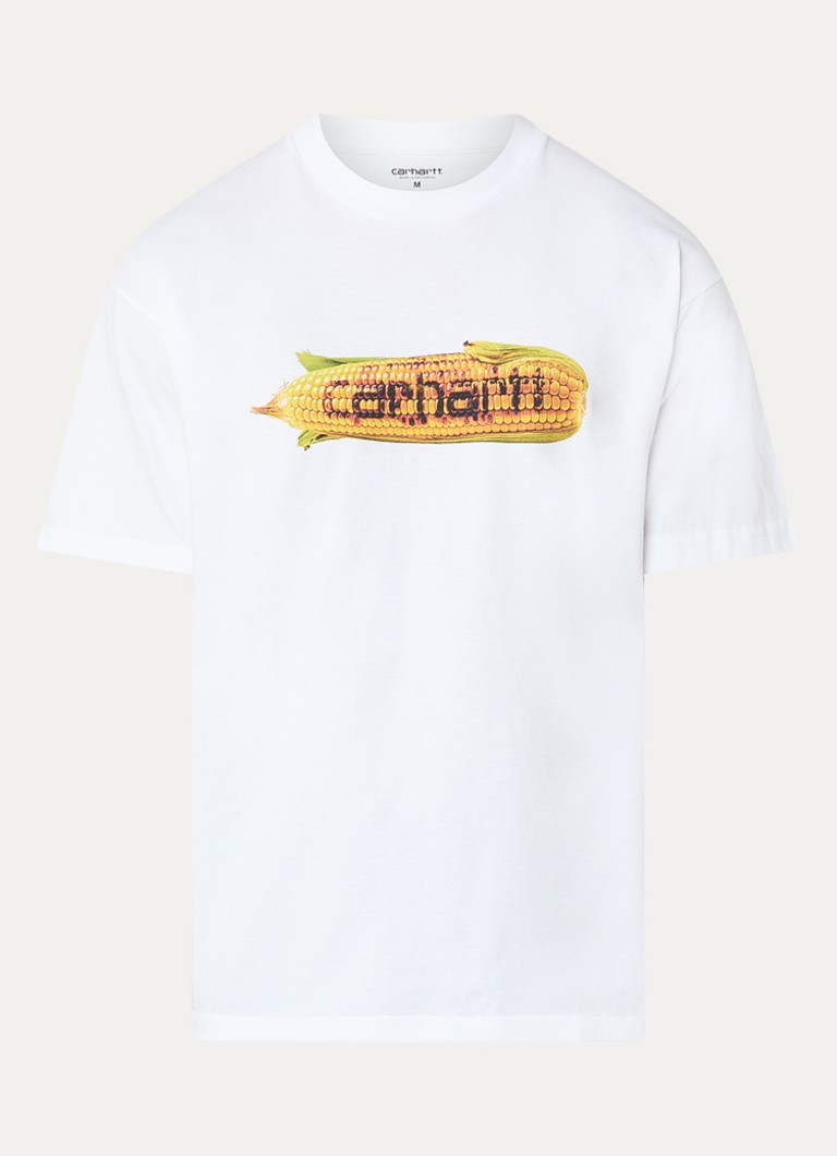 Carhartt WIP Heren Hot Cob T-shirt met logoprint in de kleur Wit, maat: L