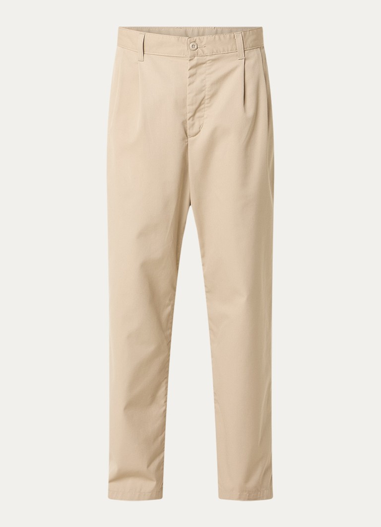 Carhartt WIP Heren Evan loose fit broek met steekzakken in de kleur Beige, maat: 32