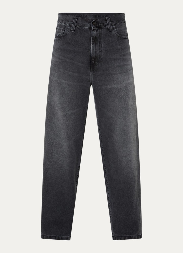 Carhartt WIP Heren Landon wide leg jeans met gekleurde wassing in de kleur Zwart, maat: 32
