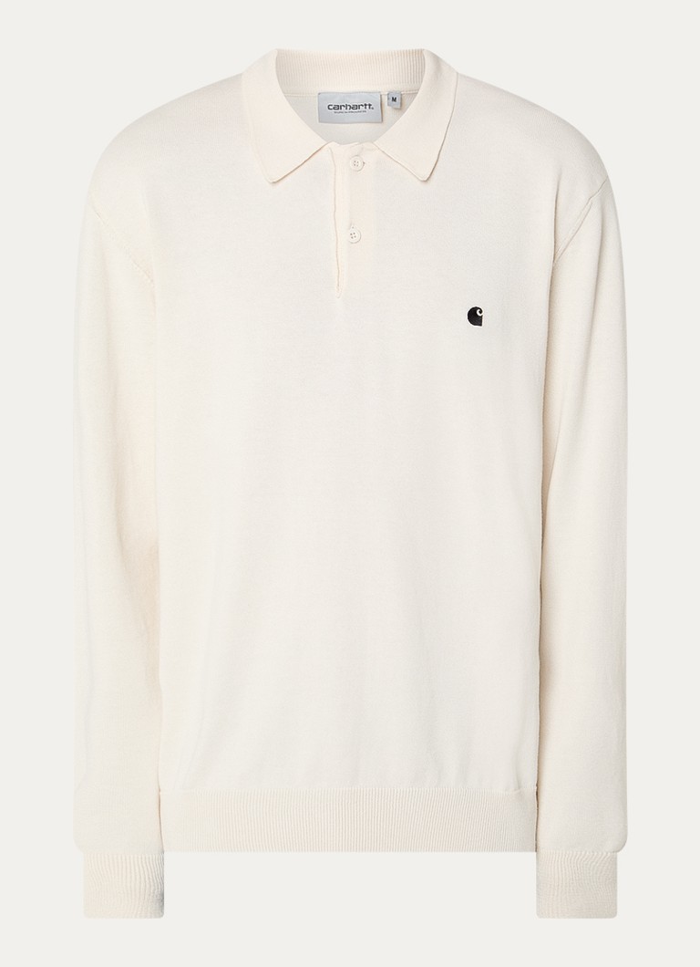 Carhartt WIP Heren Madison fijngebreide polo met logoborduring in de kleur Multicolor, maat: S