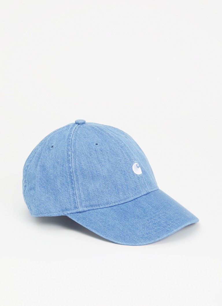 Carhartt WIP Heren Lucas pet van denim in de kleur Lichtblauw, maat: OS