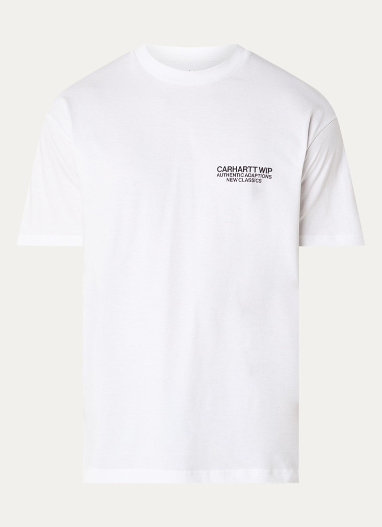 Carhartt WIP Heren Sean Hamilton T-shirt met logo- en backprint in de kleur Wit, maat: S