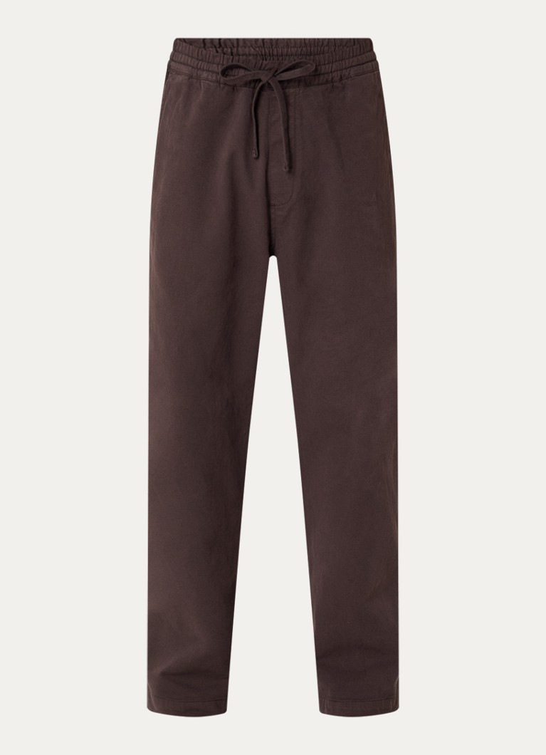 Carhartt WIP Heren Floyde straight fit broek met steekzakken in de kleur Bruin, maat: S