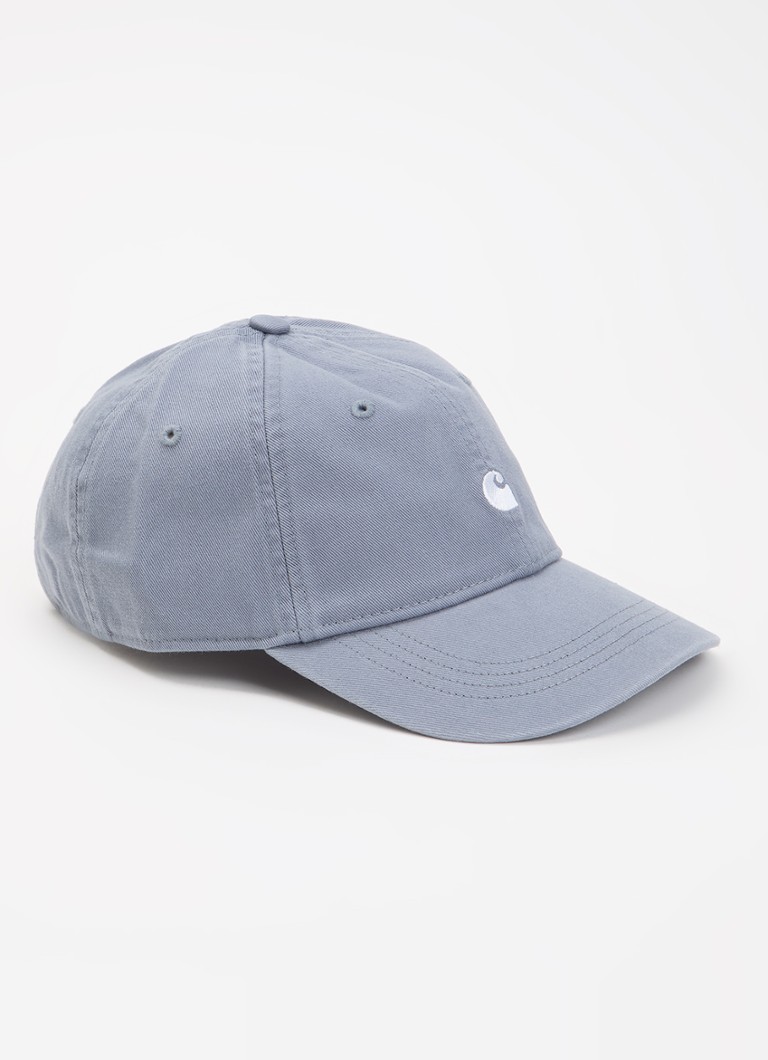 Carhartt WIP Heren Madison pet met logoborduring in de kleur Blauwgrijs, maat: One Size