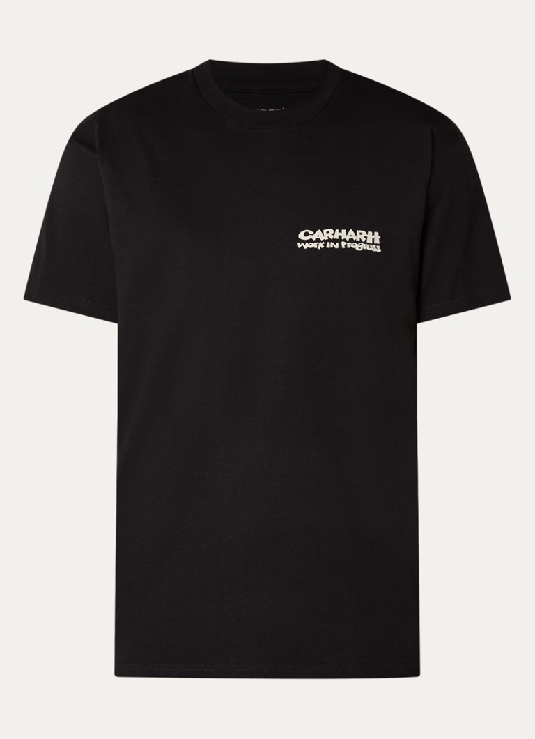 Carhartt WIP Heren Cubist T-shirt met logo- en backprint in de kleur Zwart, maat: S