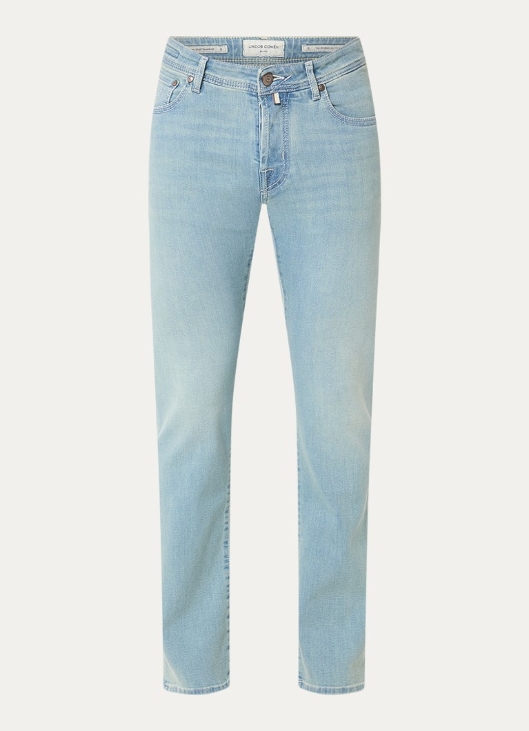 Jacob Cohën Heren Nick slim fit jeans met lichte wassing in de kleur Indigo, maat: 31